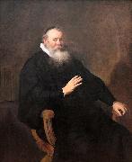REMBRANDT Harmenszoon van Rijn, Portrait of the Preacher Eleazar Swalmius
